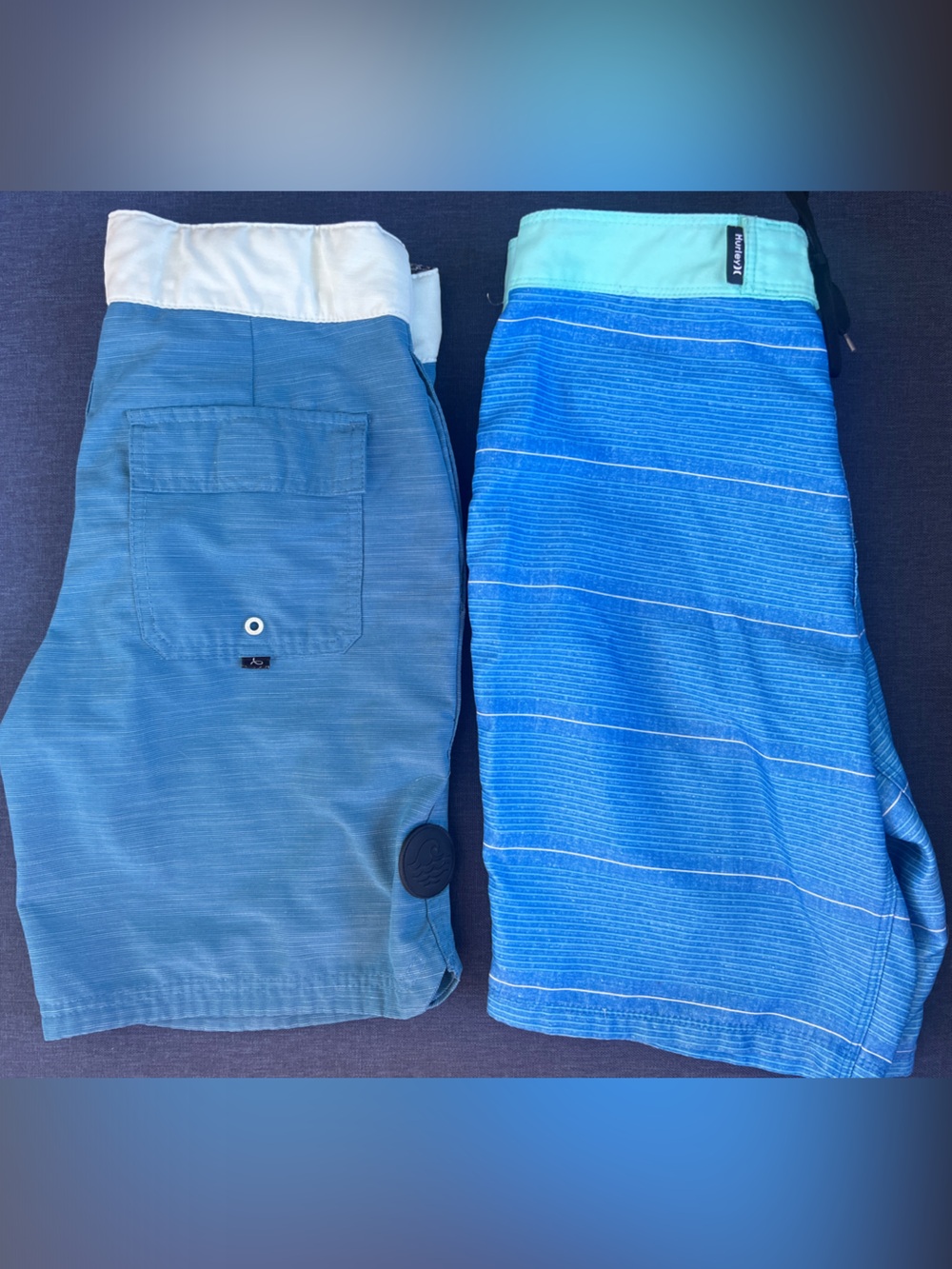 Two pair boys swim trunks